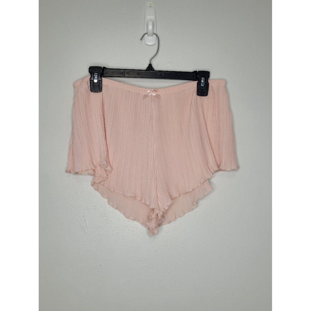 Marilyn Monroe light pink micro mini coquette pull on girlie shorts size xl